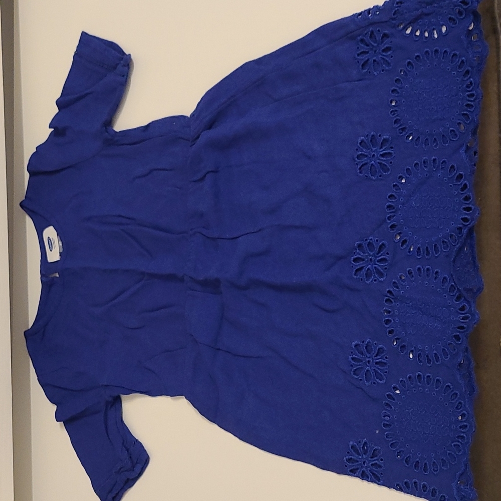 Old Navy kids Blue Rayon dress Size 6/7